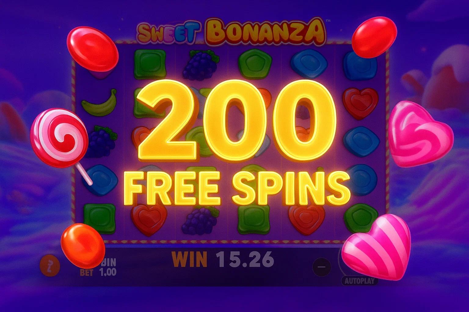 sweet bonanza 200 free spins